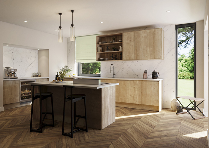 Shima Faux Silk, Apple - Twist&Fit Roman Blind - Image 7